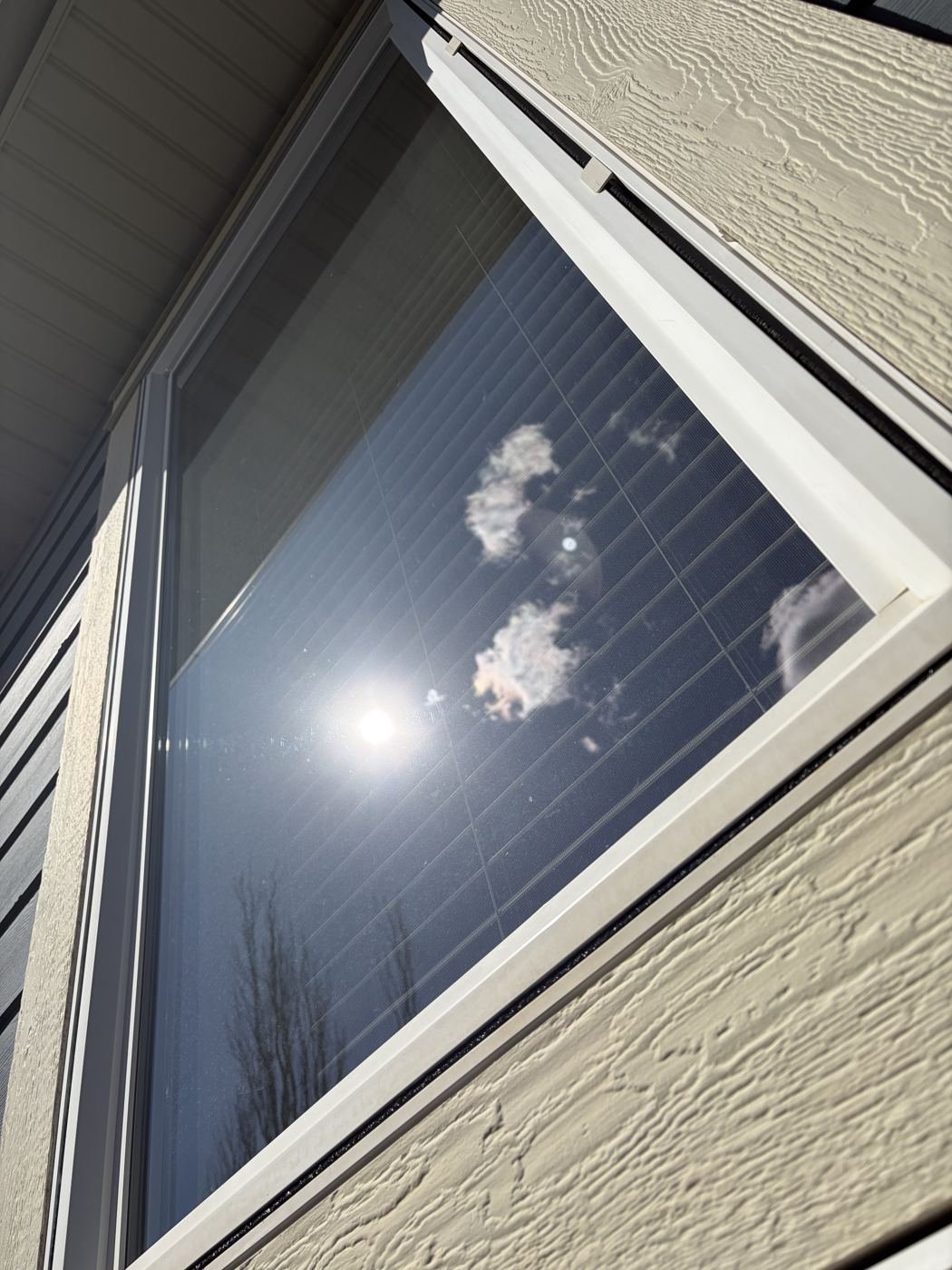 Same solar panel after professional cleaning